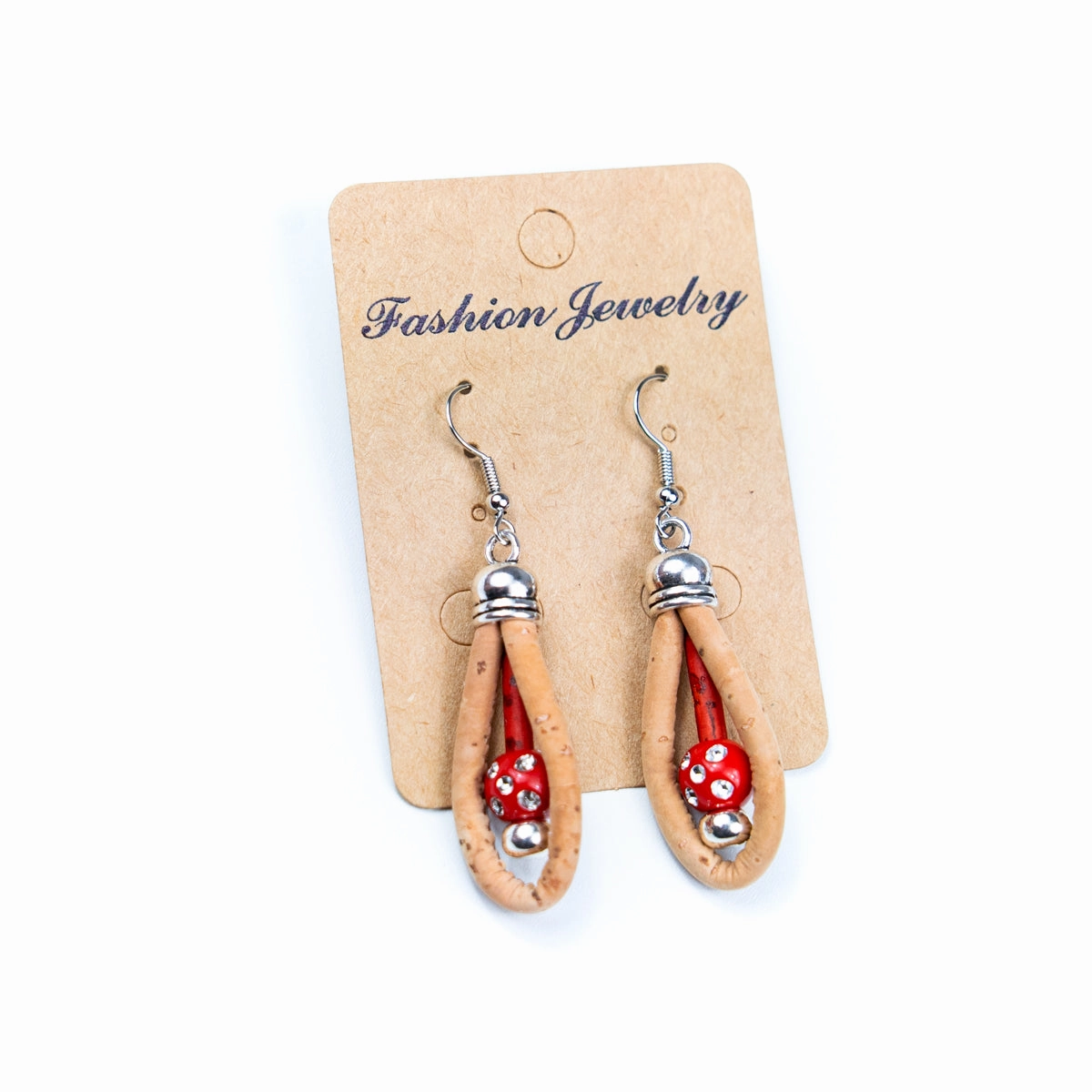 Color cork handmade earrings-ER-167-MIX-5