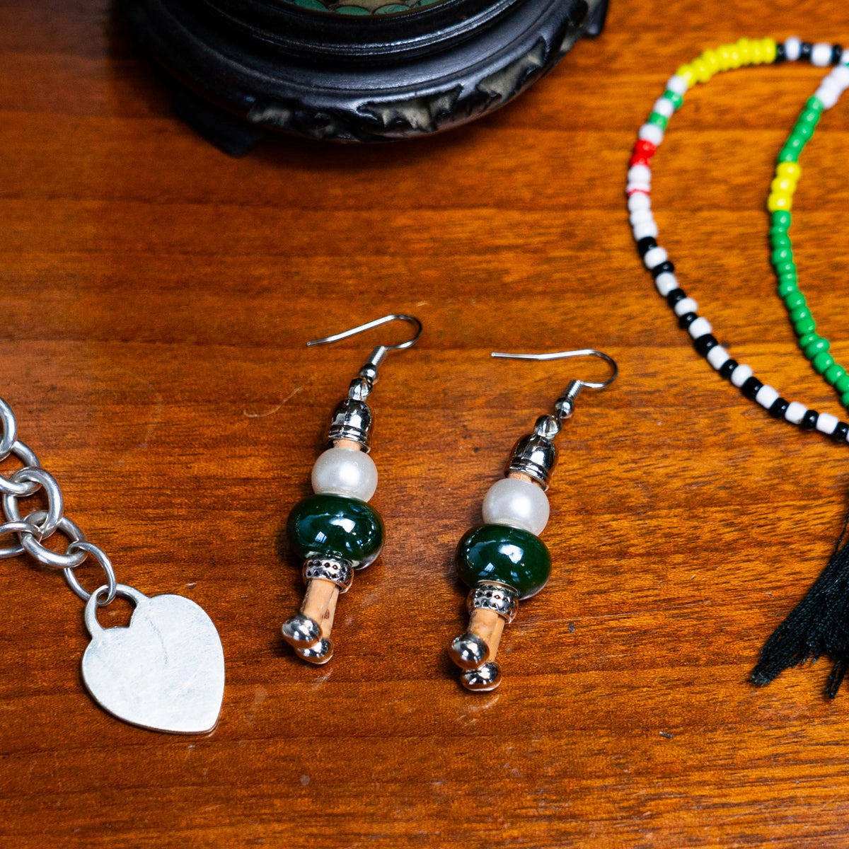 Color cork handmade earrings-ER-169-MIX-5