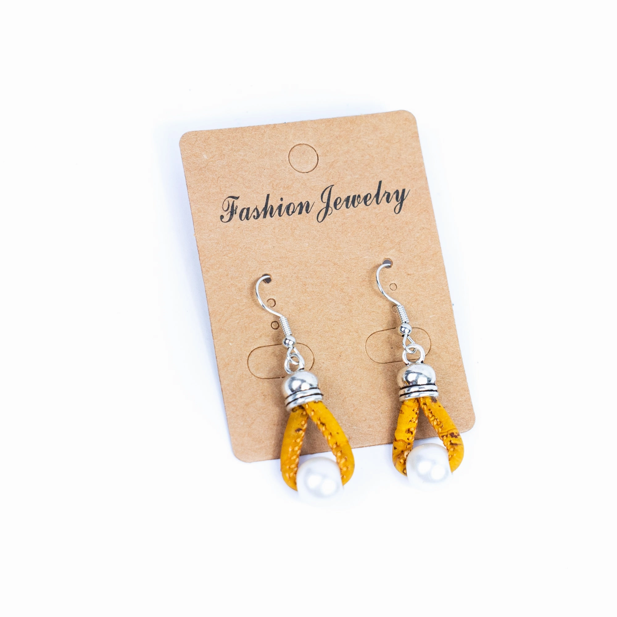 Colored cork thread  5 styles of small pendants handmade earrings-ER-182-MIX-5