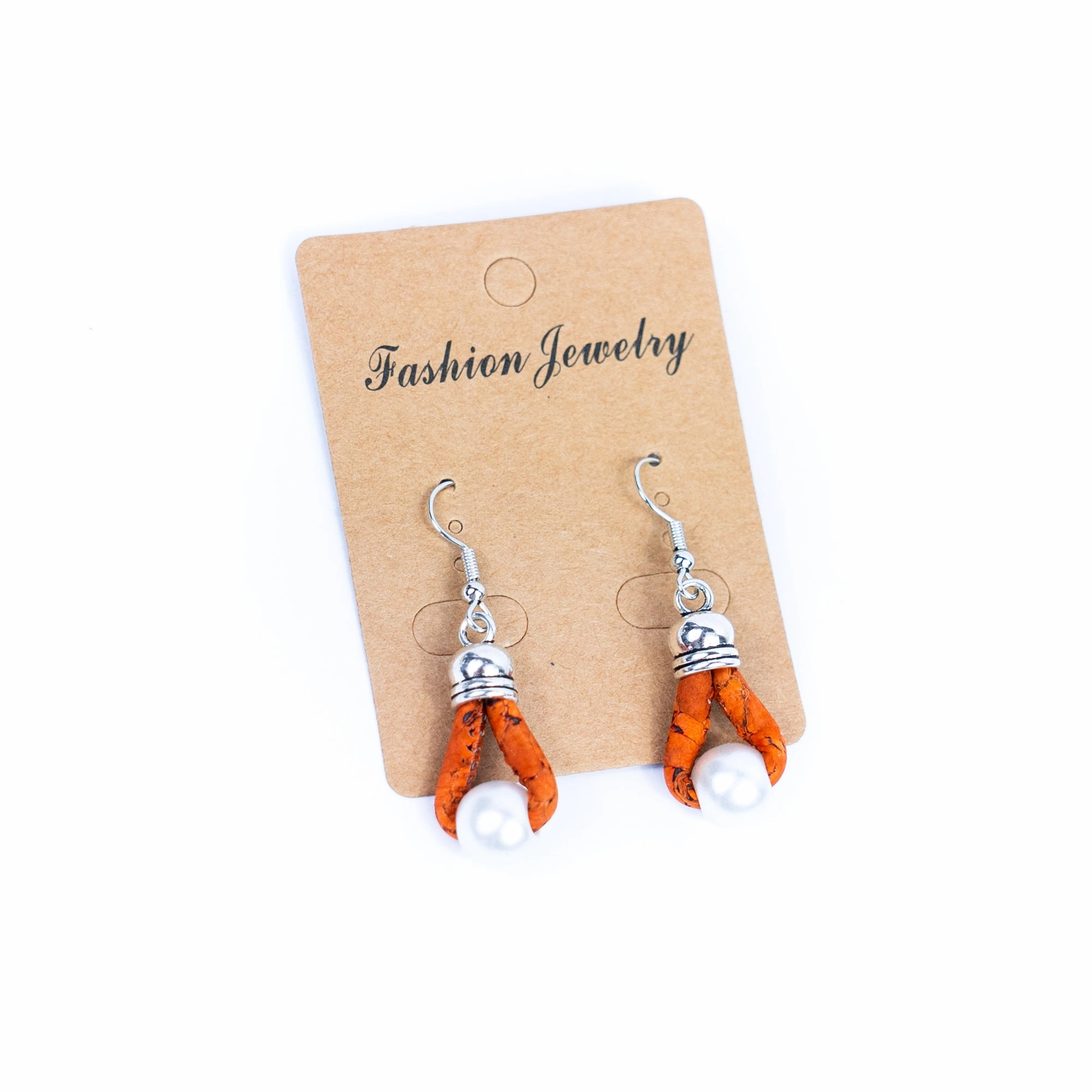 Colored cork thread  5 styles of small pendants handmade earrings-ER-182-MIX-5