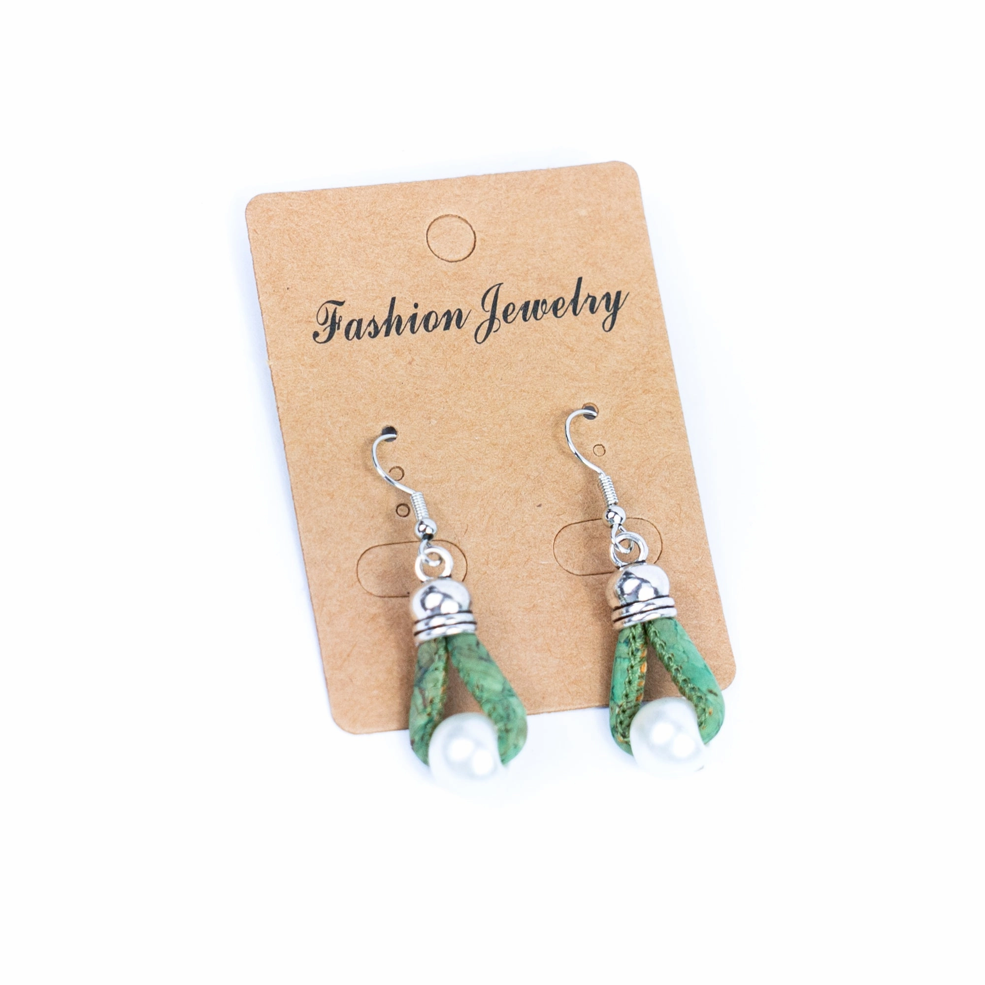 Colored cork thread  5 styles of small pendants handmade earrings-ER-182-MIX-5