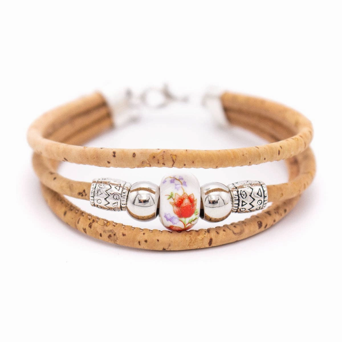 Colored porcelain beads handmade bracelet for women BR-462-MIX-5