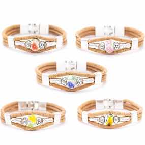 Colored porcelain beads handmade friendship bracelet BR-470-MIX-5