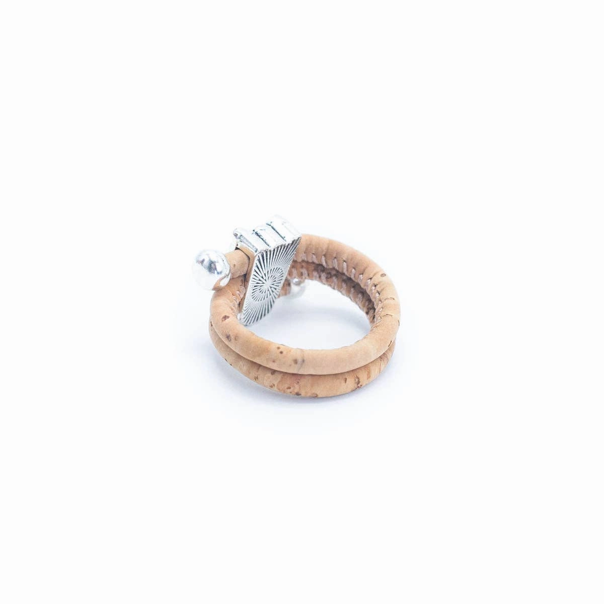Colorful owl ring handmade  Cork Rings  R-023-MIX-10