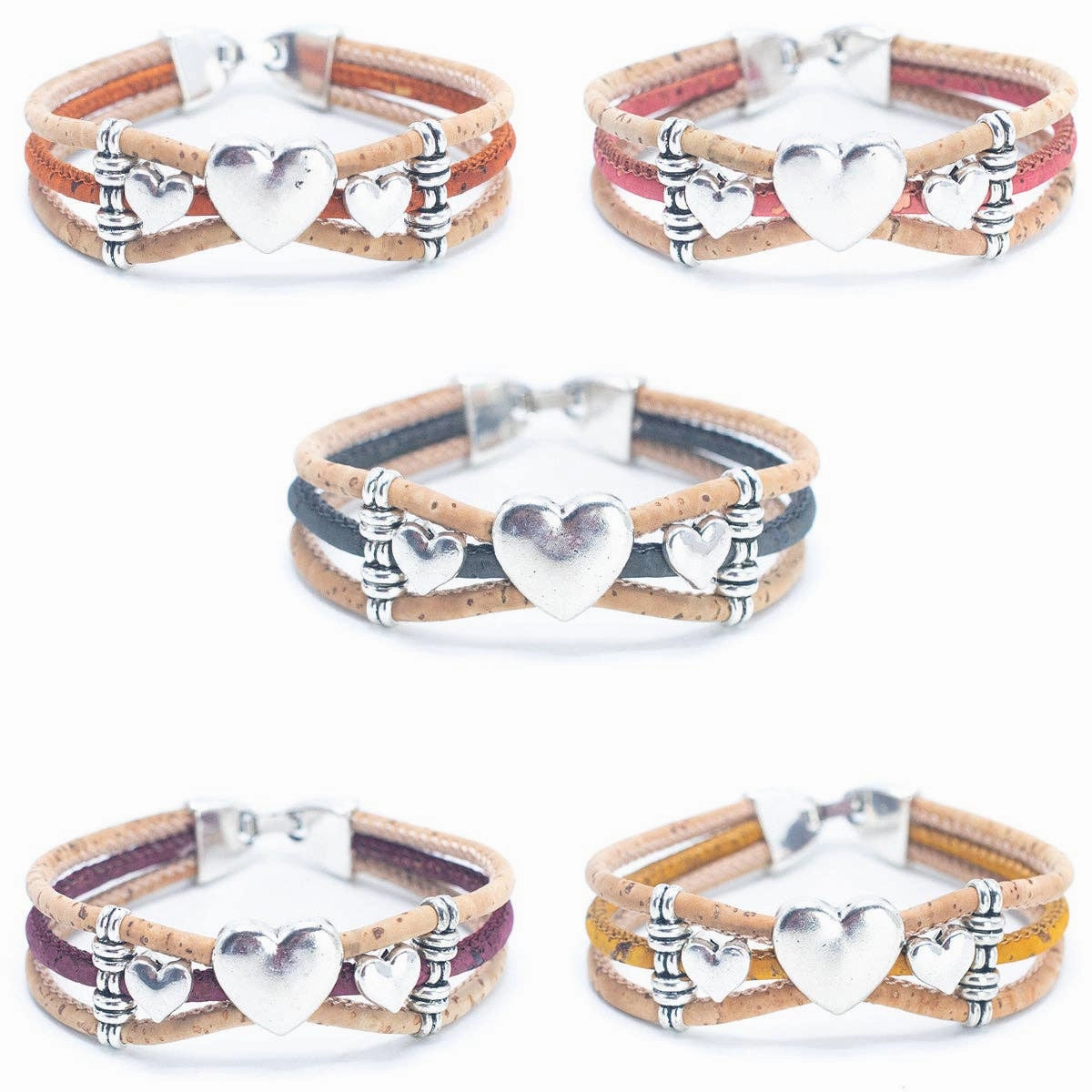 cork Bracelet BR-428-MIX-5NEW)
