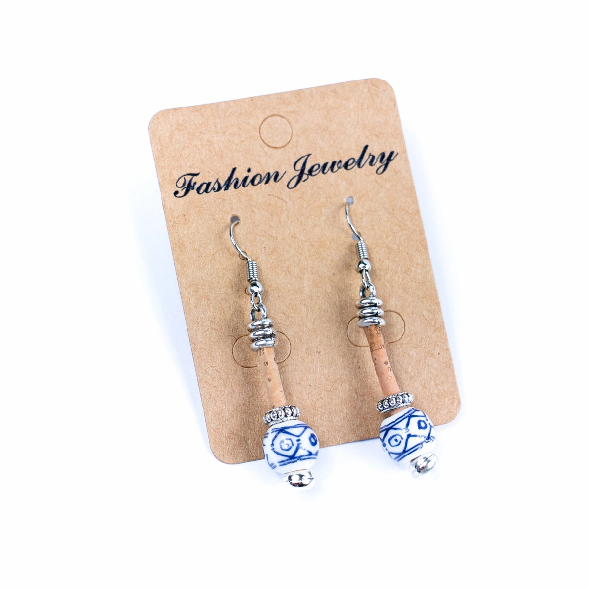 Cork earring  Original handmade ladies earrings-ER-134-MIX-5-new