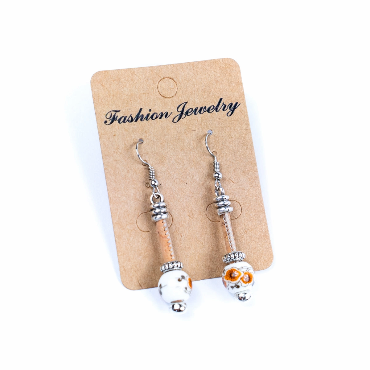 Cork earring  Original handmade ladies earrings-ER-134-MIX-5-new