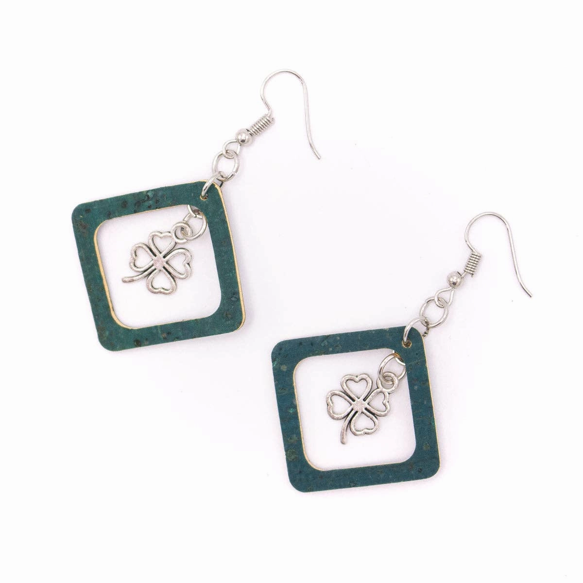 Cork Earrings, Original handmade ladies earrings-ER-108-mix-5