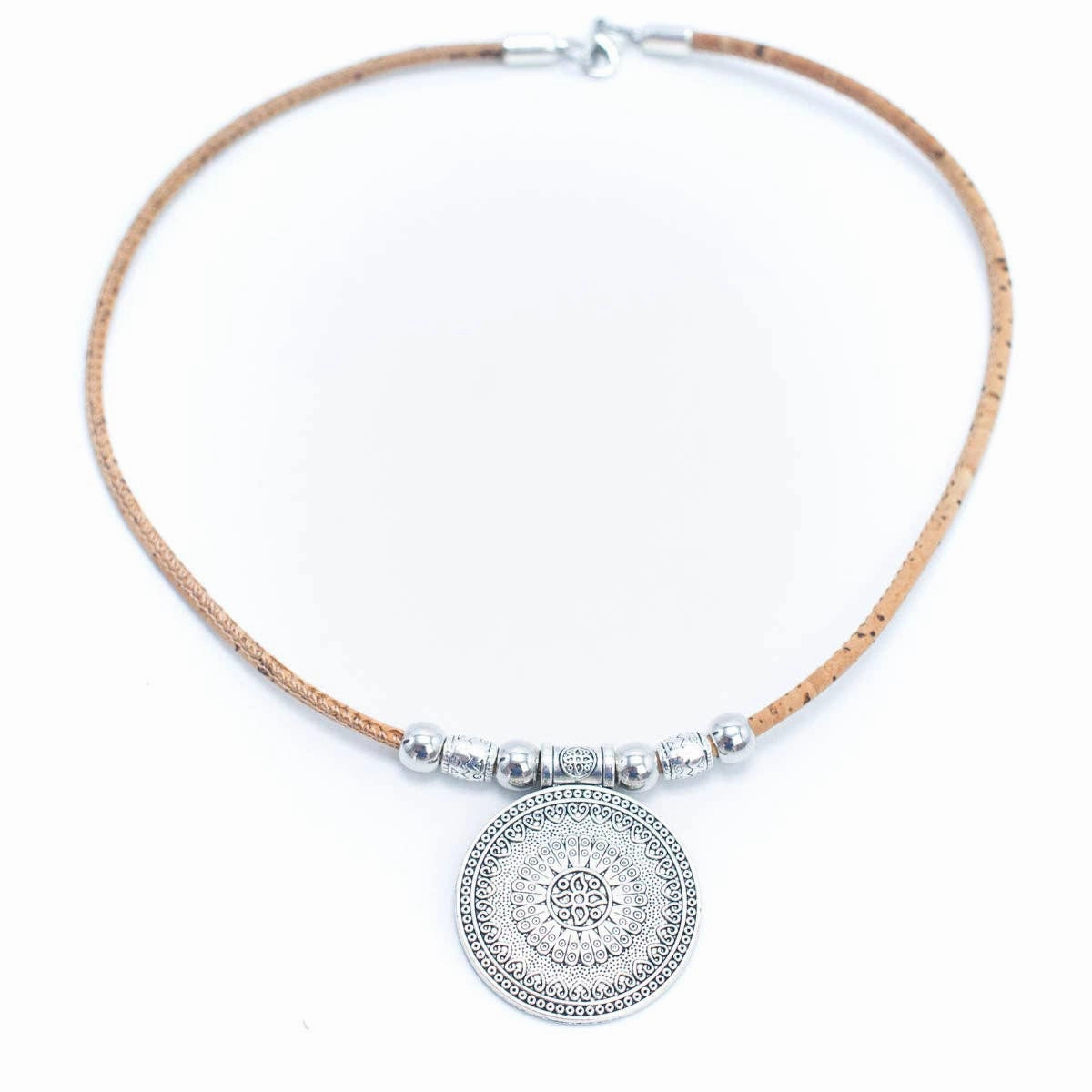 Cork Handmade necklace colar women original wooden jewelry N-197-MIX-5