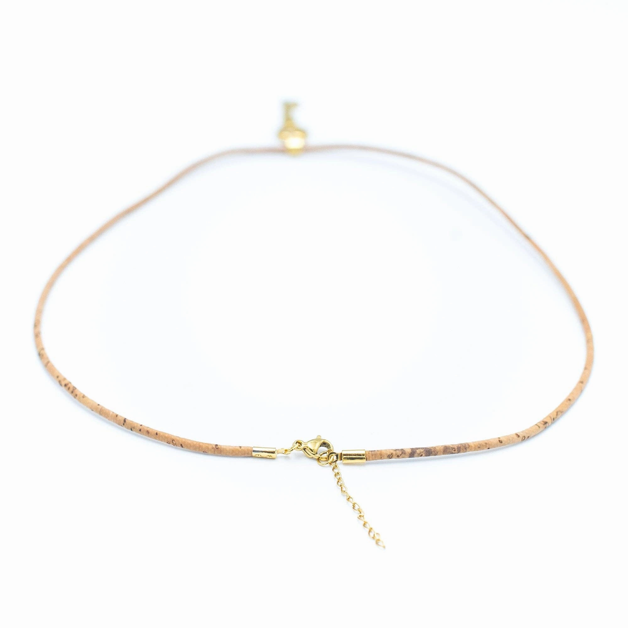 Cork jewelry-Stainless steel necklace  for women NS-001-3