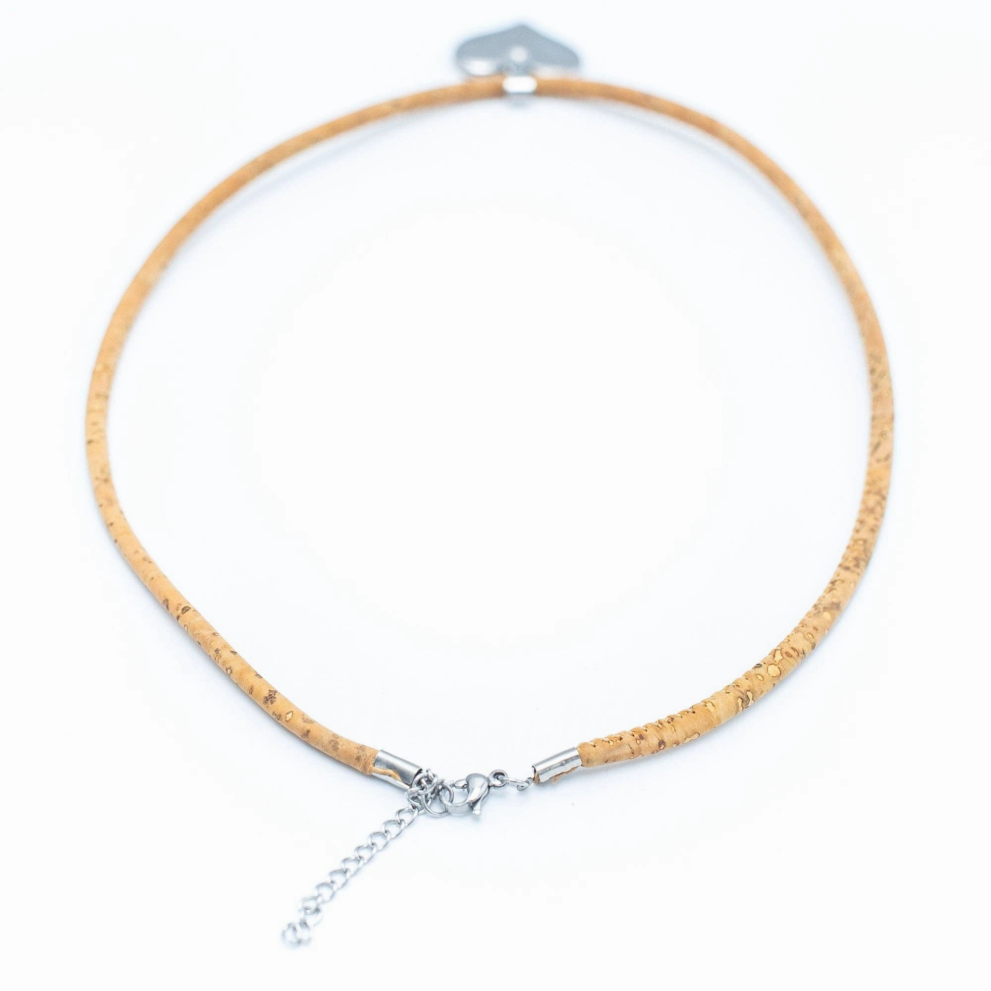 Cork jewelry-Stainless steel necklace  for women NS-003-3