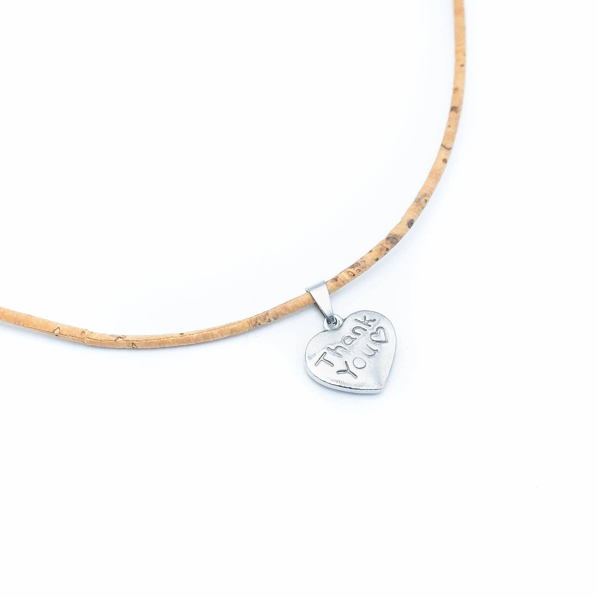 Cork jewelry-Stainless steel necklace  for women NS-004-3