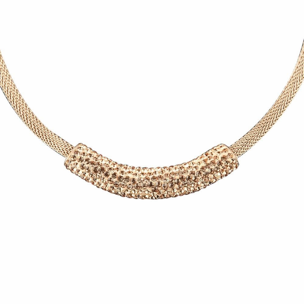 Crystal Contessa Rose Gold Necklace