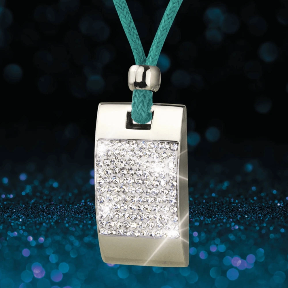 Crystal Tablet Turquoise Pendant