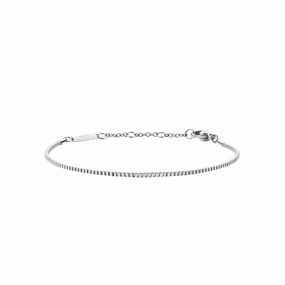 Daniel Wellington 155-185 mm Box Chain Silver Bracelet DW00400549