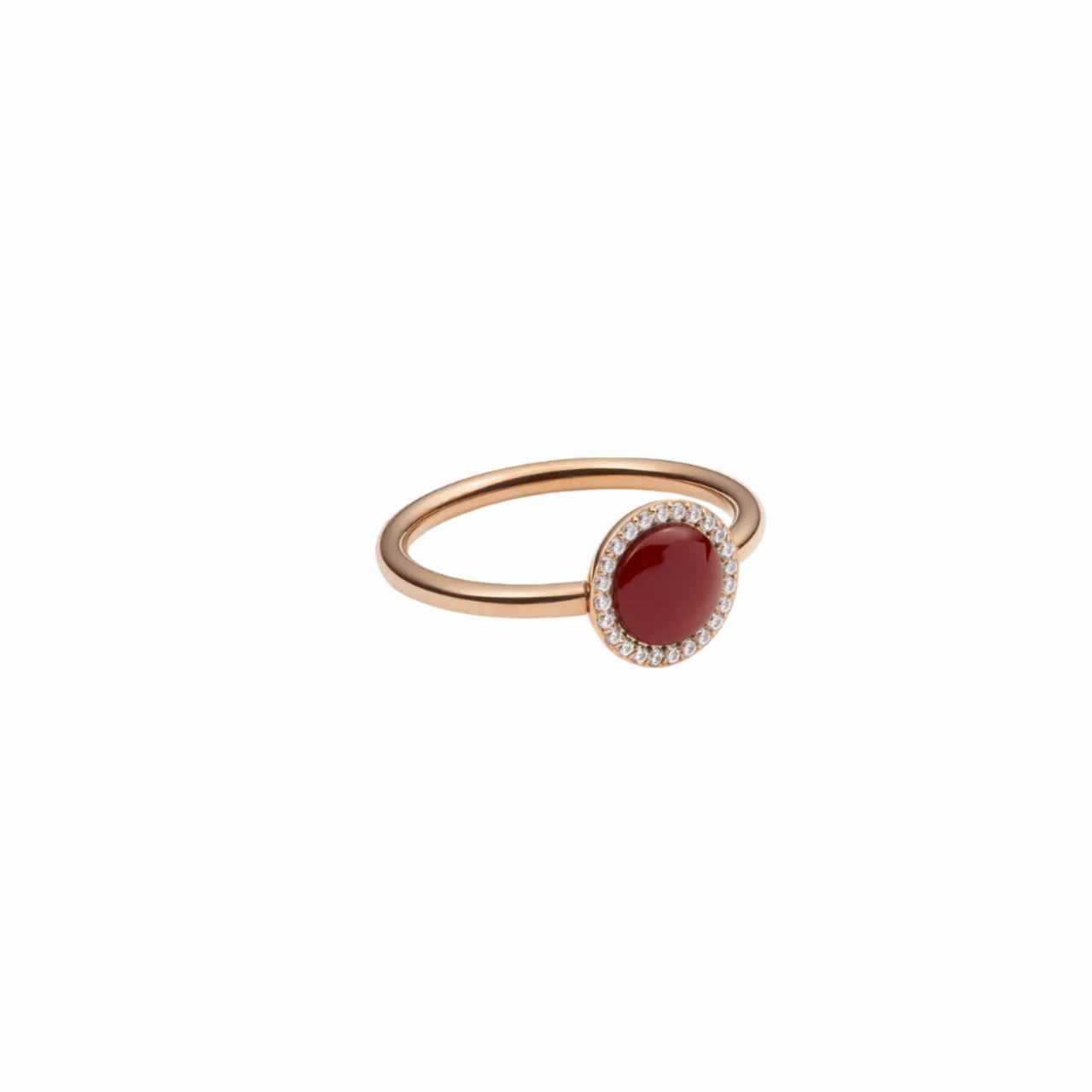 Daniel Wellington Audrey Red Agathe Rose Gold Ring