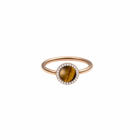 Daniel Wellington Audrey Tiger Eye Rose Gold Ring