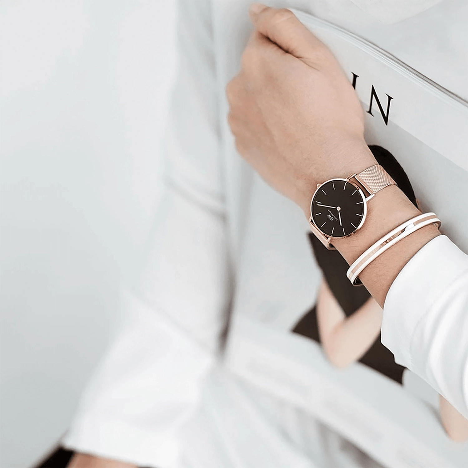 Daniel Wellington Emalie Slim Rose Gold Bracelet DW00400067
