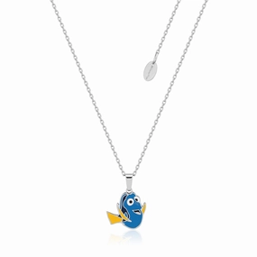 Disney Finding Nemo Stainless Steel Dory Pendant With 40 7cm Chain