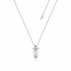 DISNEY Stainless Steel 47cm Animated Pluto Pendant on Chain