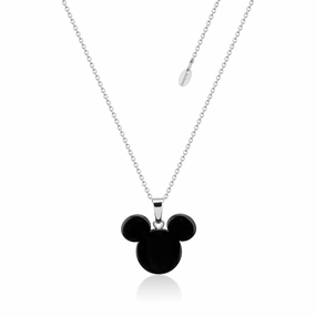 DISNEY Stainless Steel 47cm Mickey Mouse Black Necklace