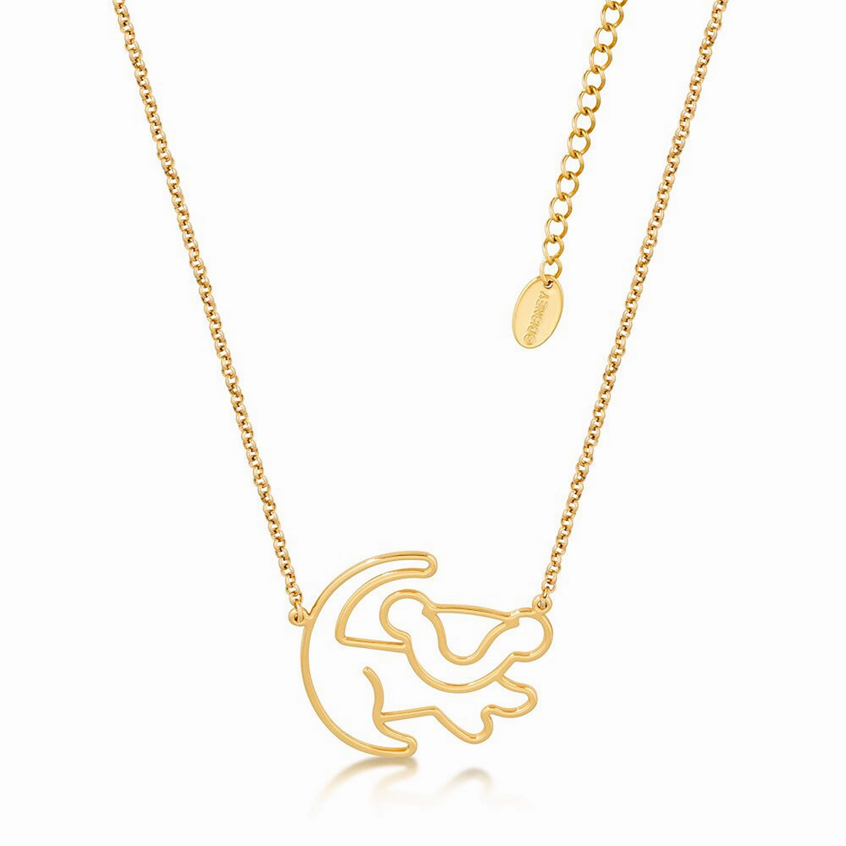 DISNEY The Lion King Simba Silhouette Pendant With Chain