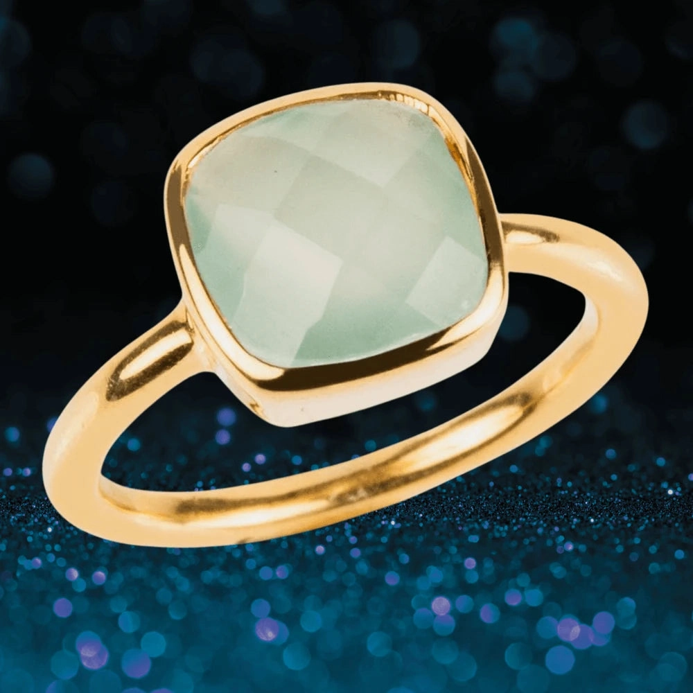 Dream Gems Ring Green Quartz