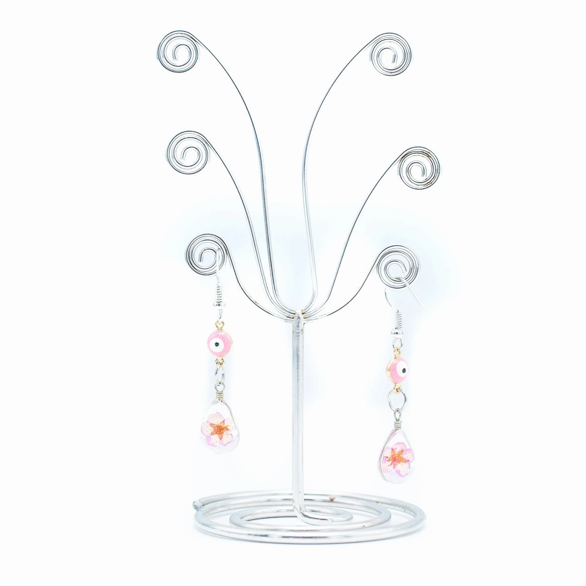 Dried flowers earring  Original handmade ladies earrings-ER-122-B