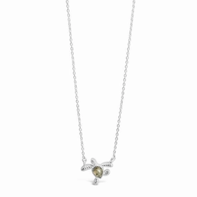Dune Jewelry Sterling Silver Delicate Dune Turtle Necklace