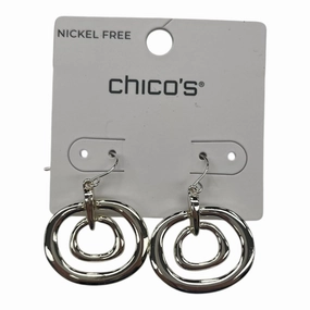 Earrings Dangle/Drop By Chicos In Silver