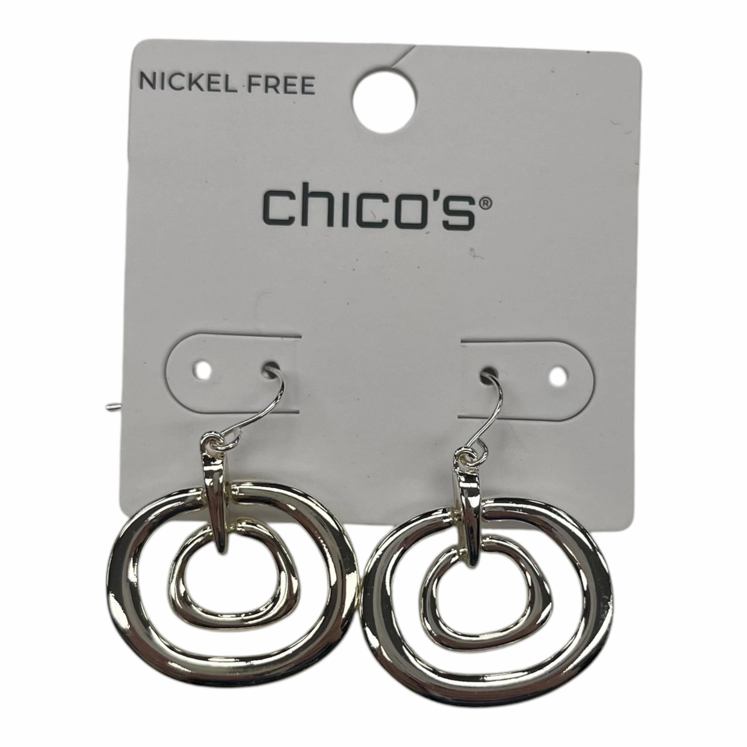 Earrings Dangle/Drop By Chicos In Silver