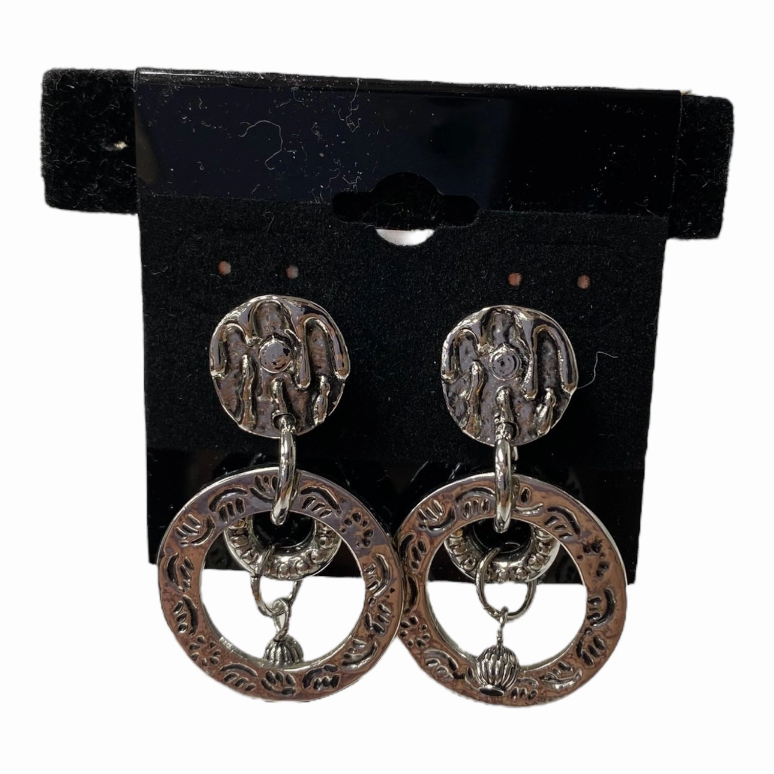 Earrings Dangle/Drop By Chicos In Silver