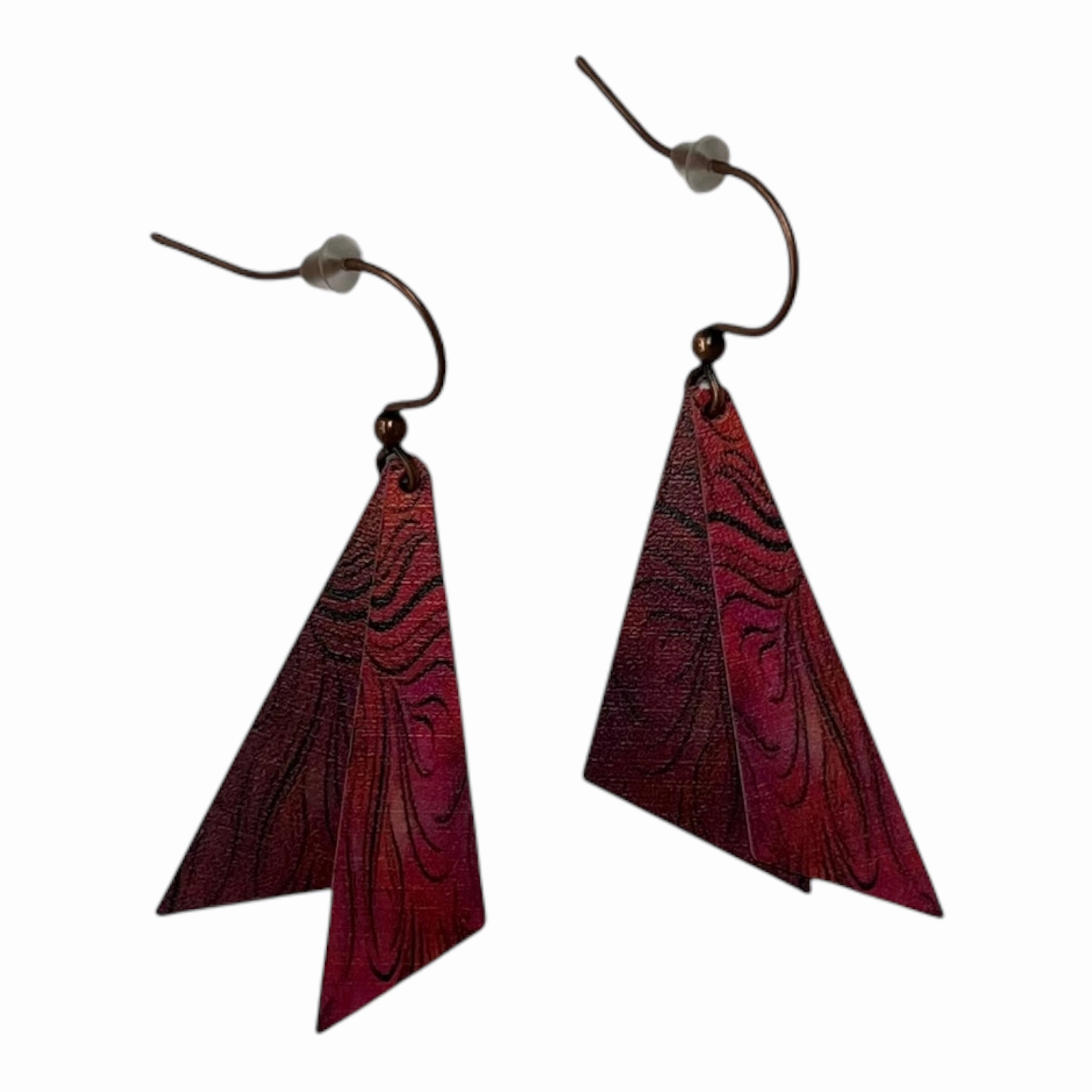 Earrings Dangle/Drop By Clothes Mentor In Red