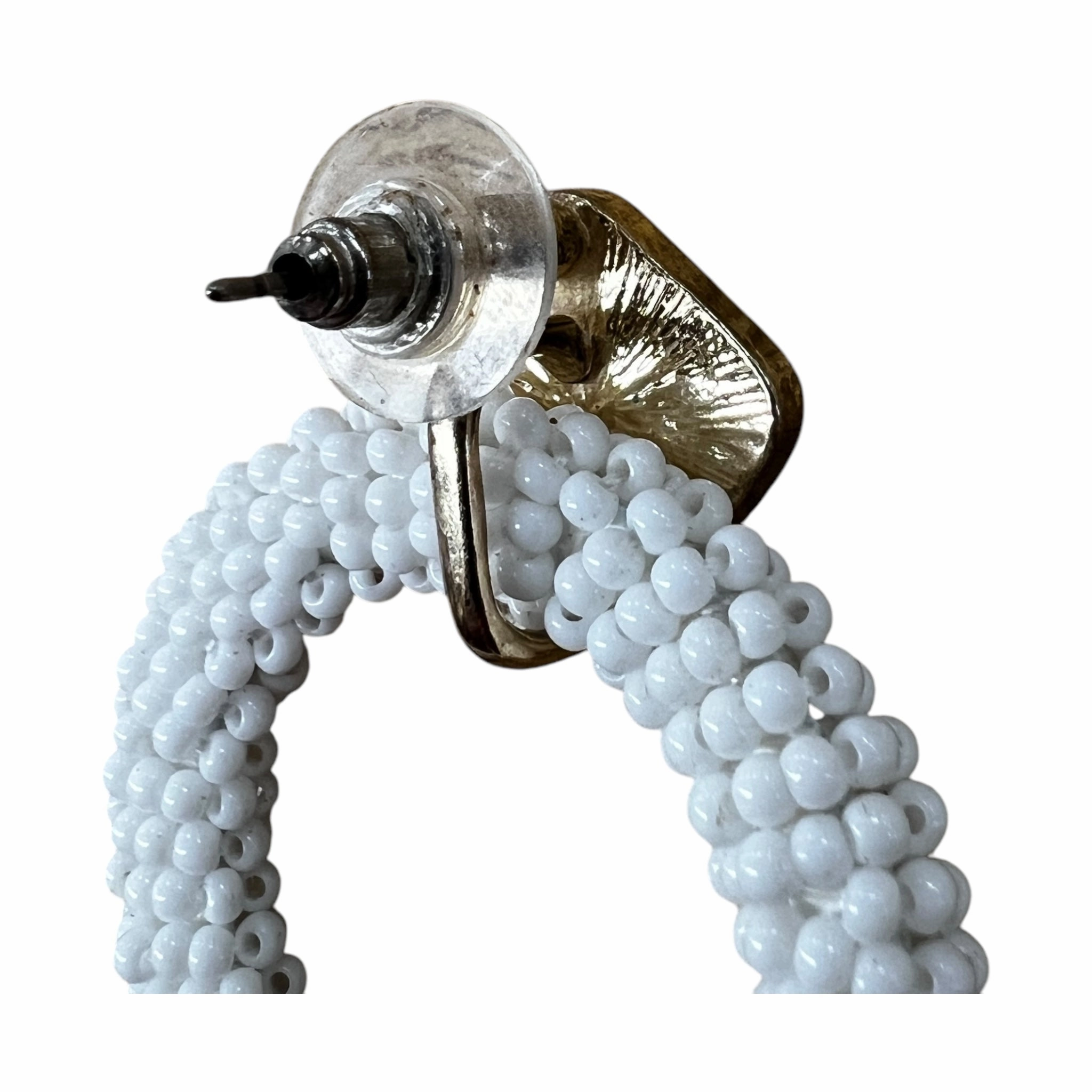 EARRINGS DANGLE/DROP by  CME In GOLD & WHITE