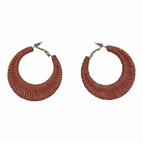 Earrings Hoop By Clothes Mentor In Orange