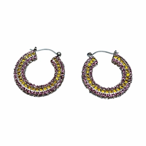 Earrings Hoop By Cme In Pink & Gold