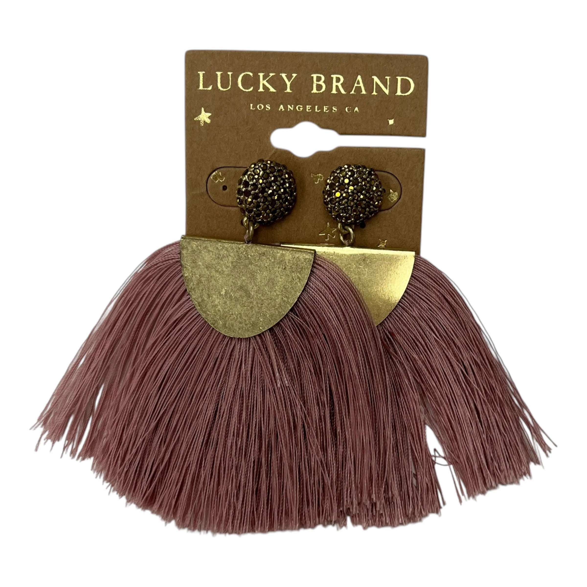 Earrings Statement By Lucky Brand In Gold & Pink