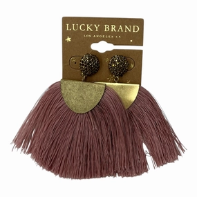 Earrings Statement By Lucky Brand In Gold & Pink