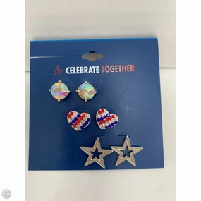 Earrings Stud By Cmf, Size: 03 Piece Set