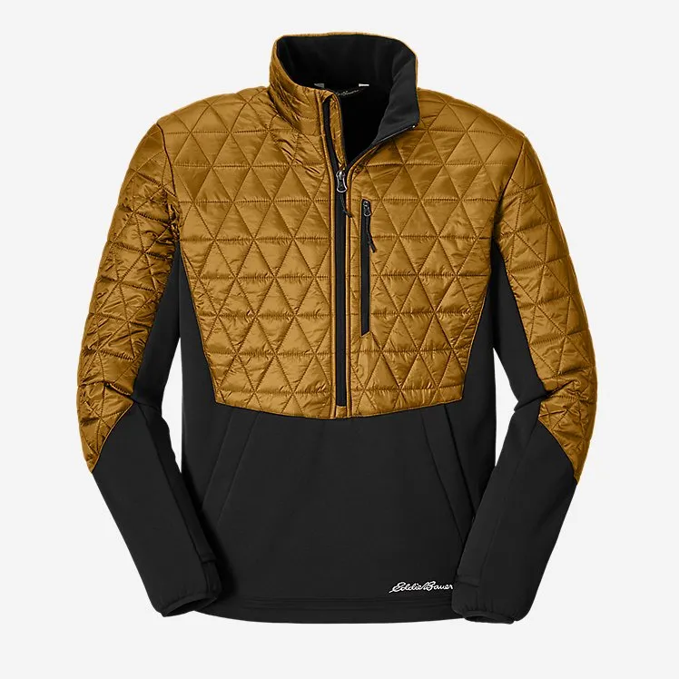 Eddie Bauer Men's Chair Six Hybrid 1/2-Zip - Antique Bronze Eddie Bauer