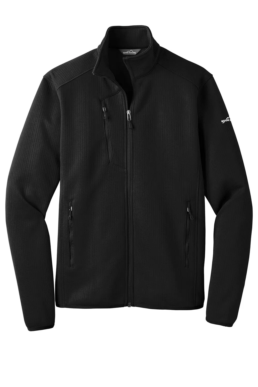 Eddie Bauer Mens Dash Pill Resistant Full Zip Jacket - Black  Exquisite Clothing Eddie-Bauer