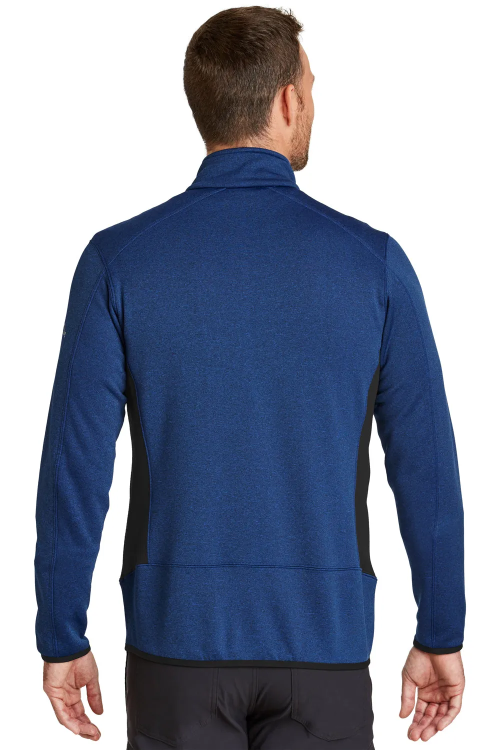 Eddie Bauer Mens Full Zip Fleece Jacket - Heather Blue  Exquisite Clothing Eddie-Bauer