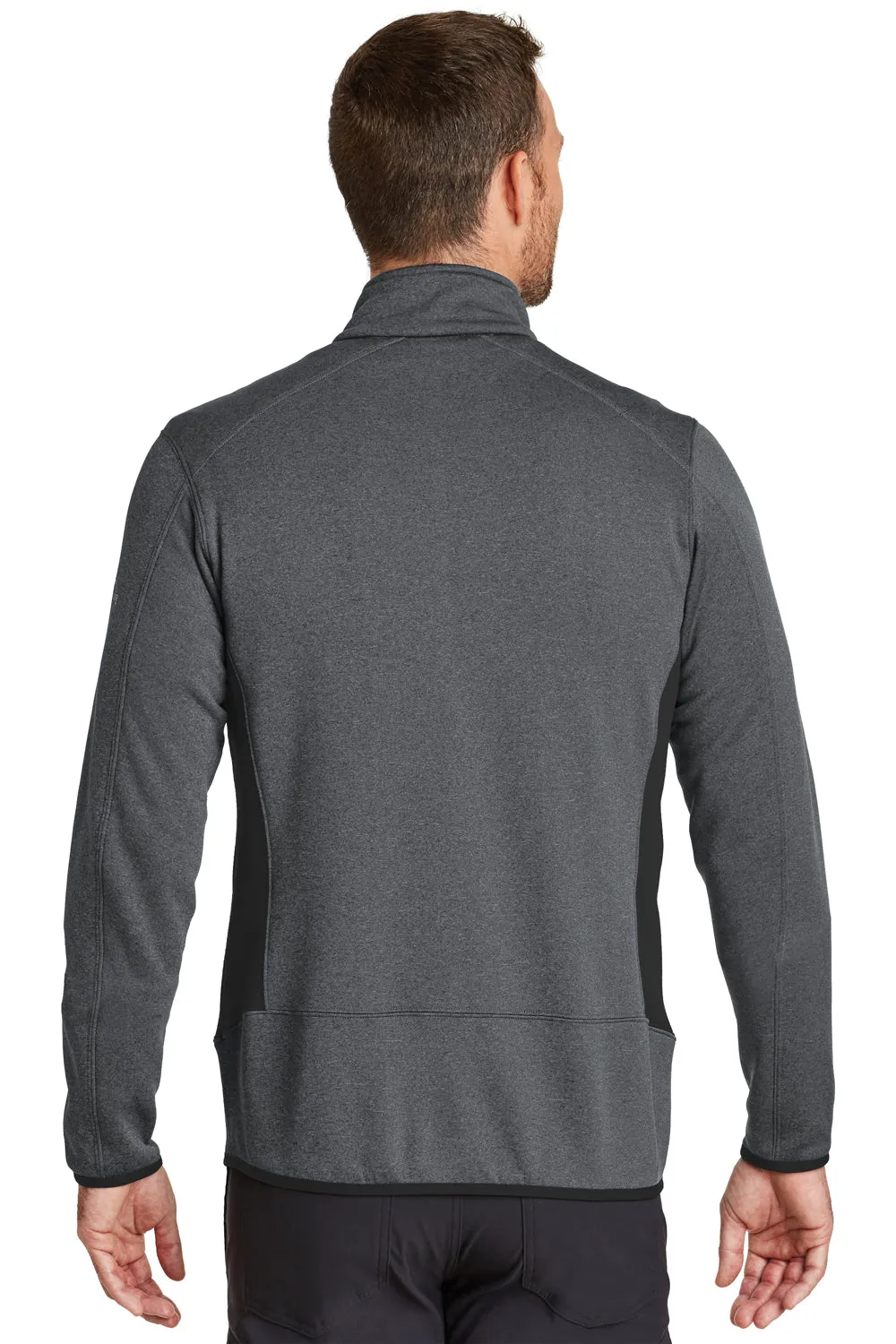 Eddie Bauer Mens Full Zip Fleece Jacket - Heather Dark Charcoal Grey  Exquisite Clothing Eddie-Bauer