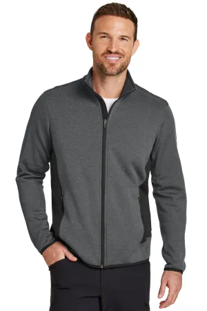 Eddie Bauer Mens Full Zip Fleece Jacket - Heather Dark Charcoal Grey  Exquisite Clothing Eddie-Bauer