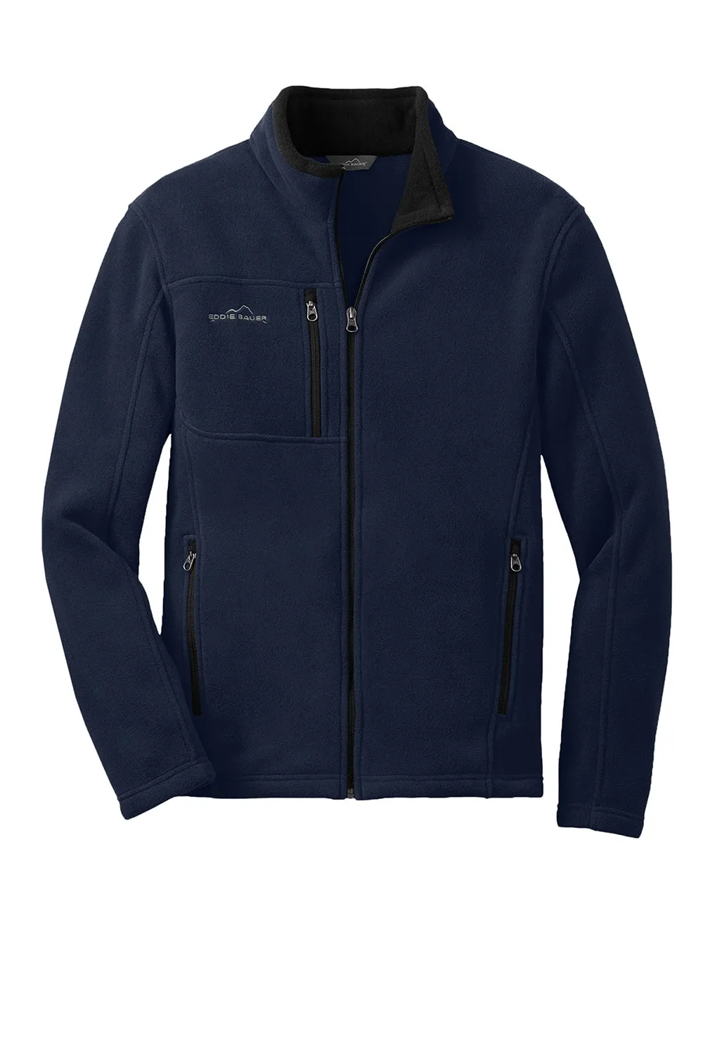 Eddie Bauer Mens Full Zip Fleece Jacket - River Navy Blue  Exquisite Clothing Eddie-Bauer