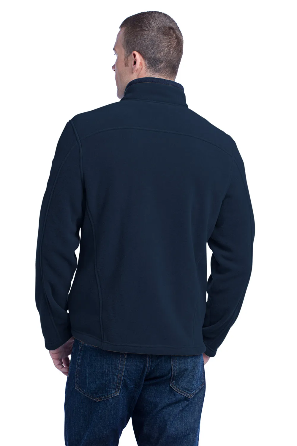 Eddie Bauer Mens Full Zip Fleece Jacket - River Navy Blue  Exquisite Clothing Eddie-Bauer