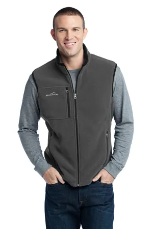 Eddie Bauer Mens Full Zip Fleece Vest - Steel Grey  Exquisite Clothing Eddie-Bauer