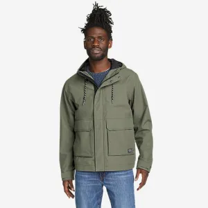 Eddie Bauer Men's Harbor Point Waterproof Rain Jacket - Green Eddie Bauer
