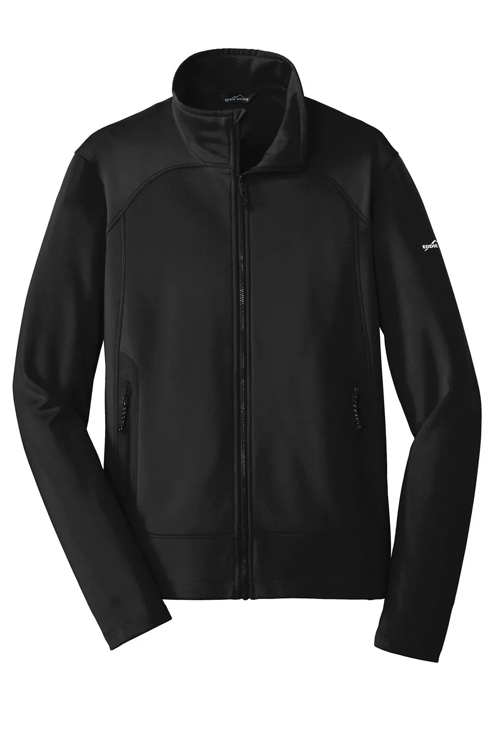 Eddie Bauer Mens Highpoint Pill Resistant Fleece Full Zip Jacket - Black  Exquisite Clothing Eddie-Bauer