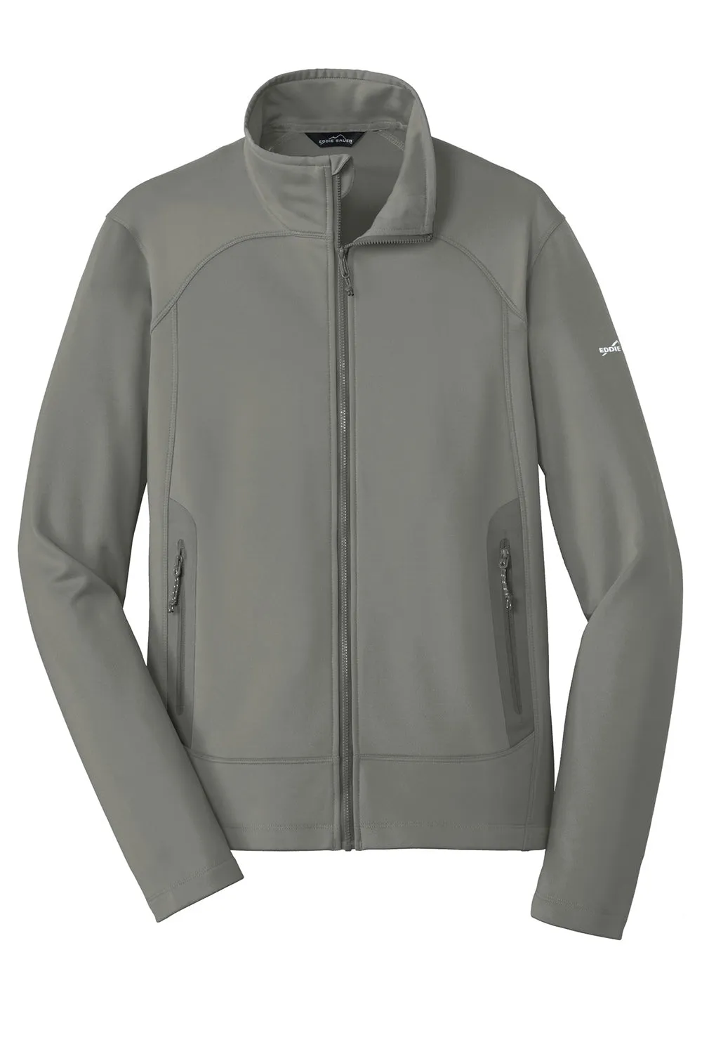Eddie Bauer Mens Highpoint Pill Resistant Fleece Full Zip Jacket - Metal Grey  Exquisite Clothing Eddie-Bauer